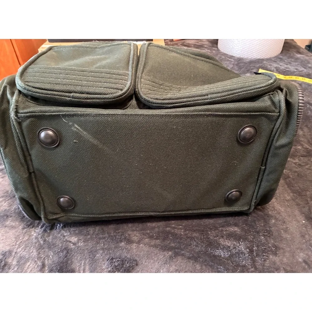 Vintage Ricardo Beverly Hills Big Sur Green Ballistic Nylon Duffel Travel Bag